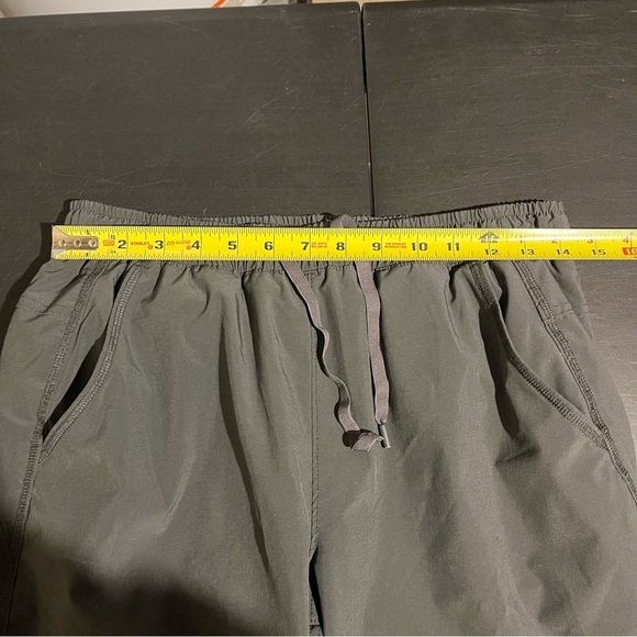 Eddie Bauer Polar Fleece Lined Jogger Pants Women Sz 8 Flannel Cargo Pockets - Picture 10 of 12